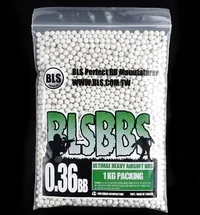 Шарики для страйкбола BLS 0,36 (1кг/уп, белые)