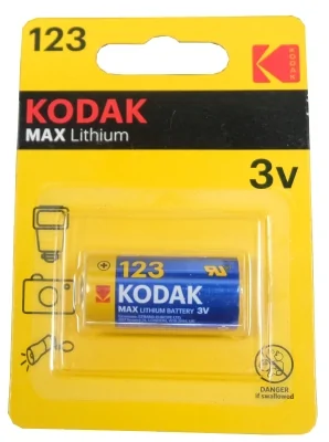 Батарейка 123A Kodak Max 3V